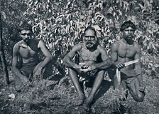 New South Wales Aborigines - King Billy and his A.D.C.'s, c1900. Creator: Unknown