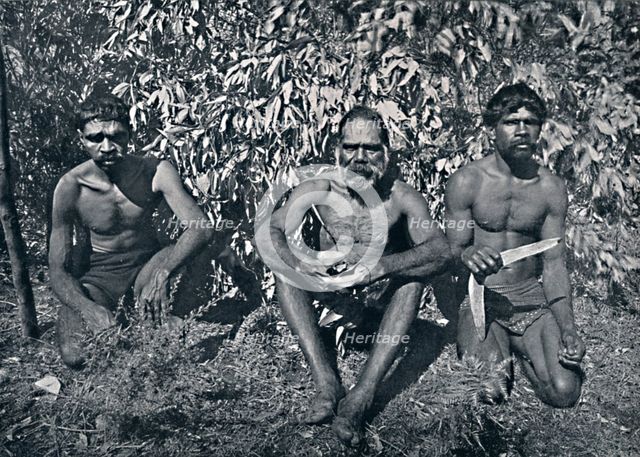 'New South Wales Aborigines - King Billy and his A.D.C.'s, c1900. Creator: Unknown.