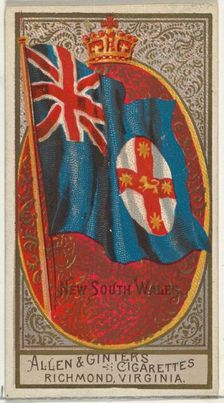 New South Wales, from Flags of All Nations, Series 2 (N10) for Allen & Ginter Cigarettes B..., 1890. Creator: Allen & Ginter