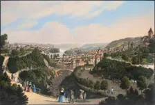 New Town, Vysehrad and Smichov, c. 1830. Creator: Morstadt, Vincenc (1802-1875)