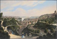 New Town, Vysehrad and Smichov, c. 1830. Creator: Morstadt, Vincenc (1802-1875)