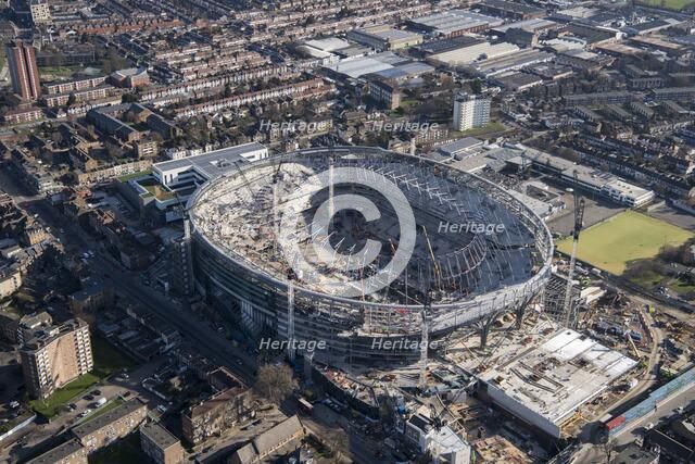 New Tottenham Hotspur FC stadium under construction, White Hart Lane, Tottenham, London, 2018. Creator: Historic England Staff Photographer.