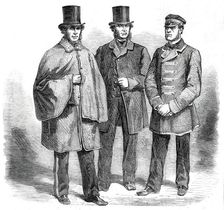 New uniform for the letter-carriers, mail-guards, and drivers, in the employ of the..., 1860. Creator: Unknown