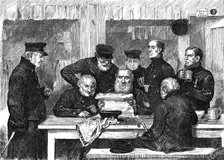 New wars and old warriors: a sketch in Chelsea Hospital, 1871. Creator: Joseph Swain