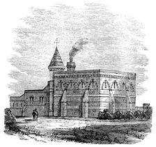 New waterworks at Caterham, Surrey, 1862. Creator: Unknown