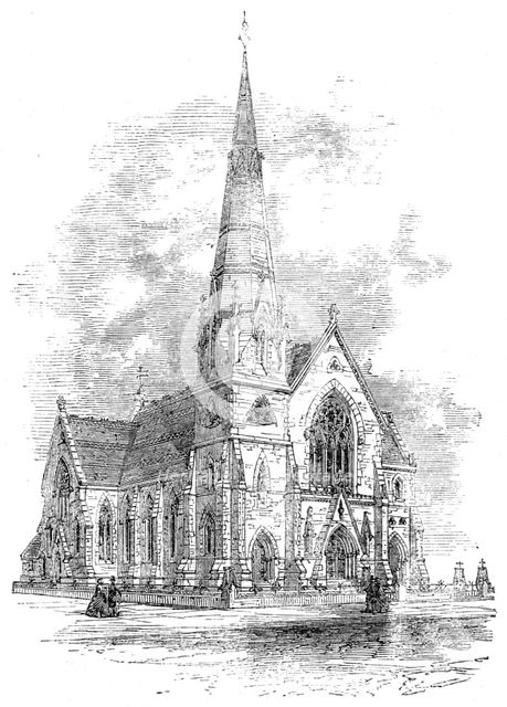 New Wesleyan Chapel, Mornington-Road, Southport, Lancashire, 1861. Creator: Unknown.