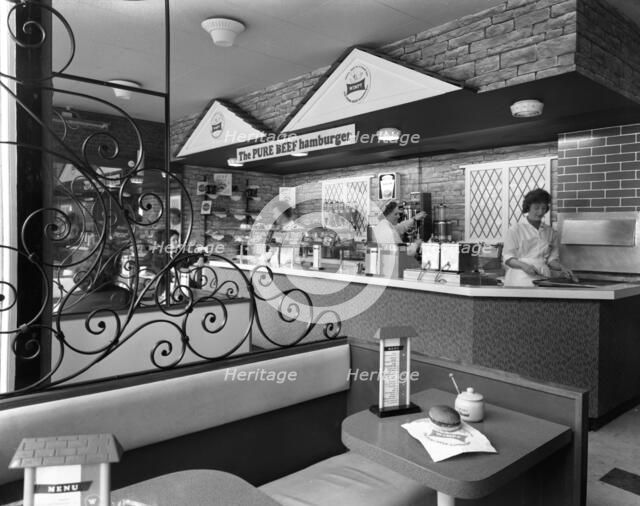 New Wimpy Bar, Barnsley, South Yorkshire, 1960. Artist: Michael Walters