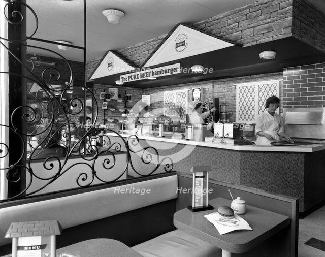 New Wimpy Bar, Barnsley, South Yorkshire, 1960. Creator: Michael Walters.