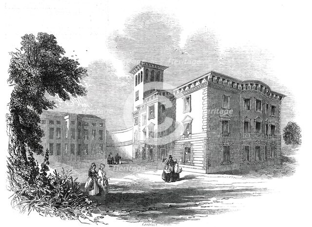 New wing of Osborne House, Isle of Wight, 1845. Creator: Ebenezer Landells.