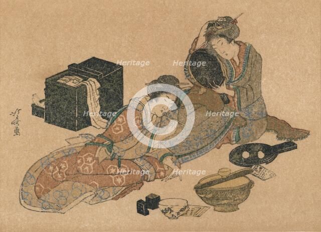 'New-Year Card or Surimono', c1890. Artist: Unknown.