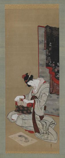 New Year Custom: Wish for a New Year's Auspicious Dream, Edo period, ca. 1806-1811. Creator: Hokusai