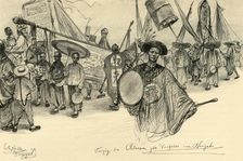 New Year parade, Singapore, 1898. Creator: Christian Wilhelm Allers