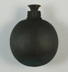 New Year's Vessel (Pilgrim Bottle), Egypt, Late Period, Dynasty 26 (664-525 BCE). Creator: Unknown