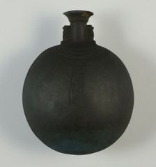 New Year's Vessel (Pilgrim Bottle), Egypt, Late Period, Dynasty 26 (664-525 BCE). Creator: Unknown