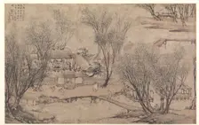 New Year's Day in a Village at Stone Lake, 1609. Creator: Li Shida (Chinese, c. 1549-c. 1621)