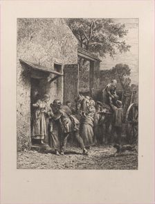 New Year's Day Morning, 1865. Creator: Charles Emile Jacque