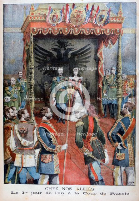 New Year's Day reception at the Russian court, 1897. Artist: Henri Meyer