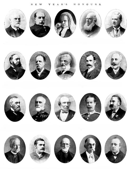 New Year's Honours, 1898. Creators: Elliott & Fry, Maull & Fox, Walery, John Jabez Edwin Mayall, Russell & Sons.