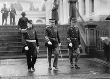 New Year's Reception At White House - Gen. George H. Torney; Col. Frank Mcintyre; Maj. Shelton, 1911 Creator: Harris & Ewing