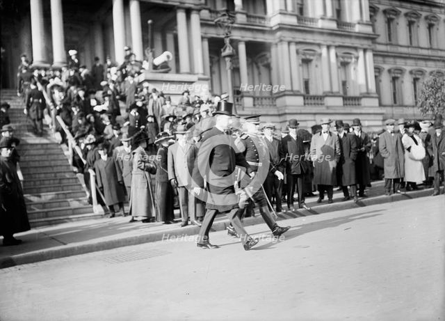 New Year's Reception at White House - General View; Army And Navy Officers, 1912. Creator: Harris & Ewing.