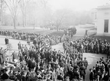 New Year's Reception at White House - General View; Army And Navy Officers, 1912. Creator: Harris & Ewing