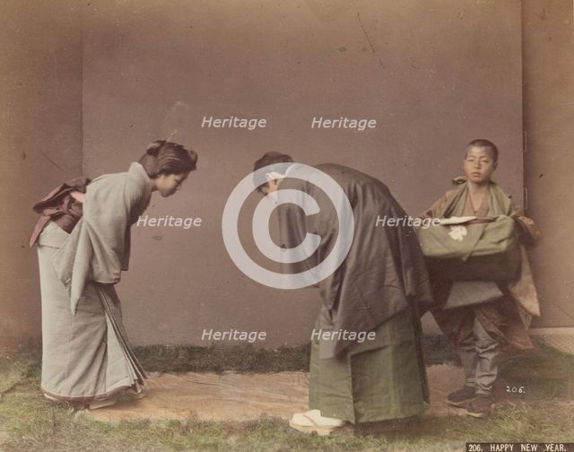 New Year's Rituals, c1885. Creator: Unknown.
