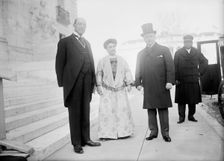 New Years Breakfasts, Pan American Union - John Barrett; Mrs. Knox; Secretary Knox, 1913. Creator: Harris & Ewing