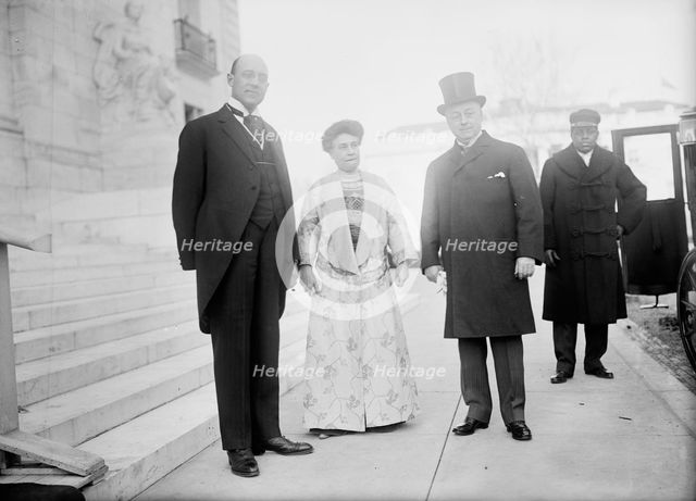 New Years Breakfasts, Pan American Union - John Barrett; Mrs. Knox; Secretary Knox, 1913. Creator: Harris & Ewing.