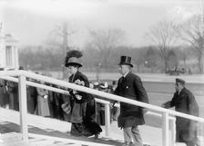 New Years Breakfasts, Pan American Union - Secretary of State And Mrs. Knox, 1912. Creator: Harris & Ewing