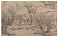 New Year's Day in a Village at Stone Lake, 1609. Creator: Li Shida (Chinese, c. 1549-c. 1621)