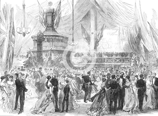 New-Year's Eve ball on board H.M.S. Caledonia, at Malta, 1869. Creator: Unknown.