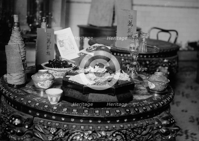 New Years feast, Chinatown 2/18/12, 1912. Creator: Bain News Service.