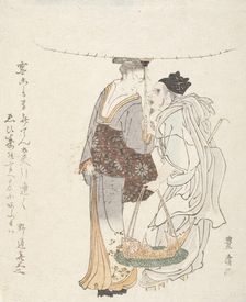 New Years Gift (image 3 of 3), Late 18th-early 19th century. Creator: Utagawa Toyohiro