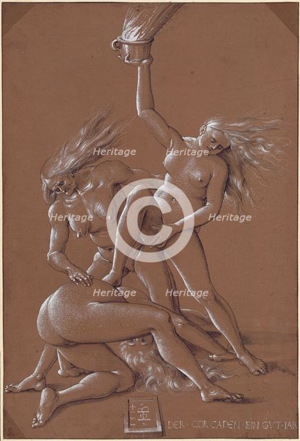 New Year's Greeting with Three Witches, 1514. Artist: Baldung, Hans (1484-1545)
