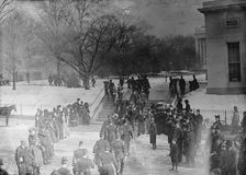 New Year's Reception At White House - Civilians In Line For Reception, 1910. Creator: Harris & Ewing