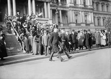 New Year's Reception at White House - General View; Army And Navy Officers, 1912. Creator: Harris & Ewing