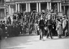 New Year's Reception at White House - General View; Army And Navy Officers, 1912. Creator: Harris & Ewing