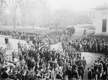 New Year's Reception at White House - General View; Army And Navy Officers, 1912. Creator: Harris & Ewing
