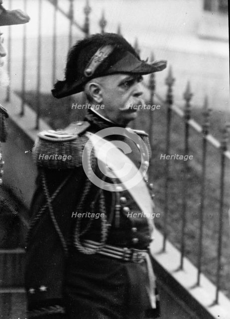 New Years Reception - Major General Frederick Crayton Ainsworth, U.S.A., 1911.  Creator: Harris & Ewing.