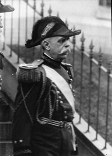 New Years Reception - Major General Frederick Crayton Ainsworth, U.S.A., 1911. Creator: Harris & Ewing