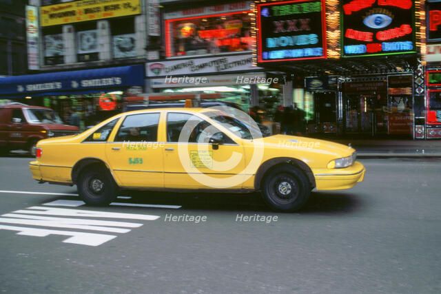 New York City taxi cab 1995. Artist: Unknown.