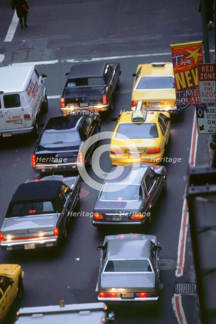 New York City traffic. Artist: Unknown.