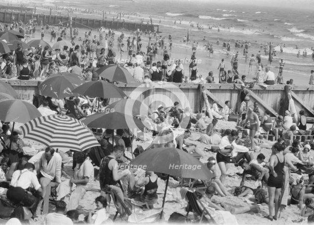 New York City views, Long Beach, 1927 Creator: Arnold Genthe.