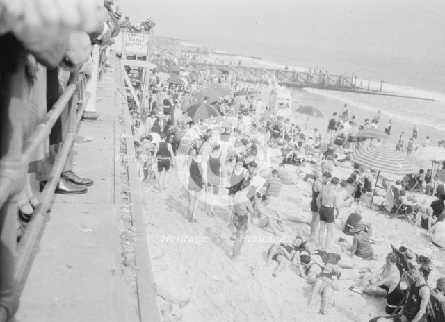 New York City views, Long Beach, 1927 Creator: Arnold Genthe.