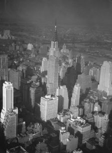 New York City views, skyline, between 1931 and 1938. Creator: Arnold Genthe