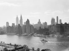 New York City views, skyline, between 1931 and 1938. Creator: Arnold Genthe