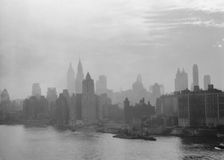 New York City views, skyline, between 1931 and 1938. Creator: Arnold Genthe