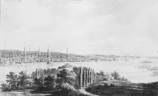 New York City and Harbor from Weehawken, 1811-ca. 1813. Creator: Pavel Petrovic Svin'in