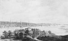 New York City and Harbor from Weehawken, 1811-ca. 1813. Creator: Pavel Petrovic Svin'in