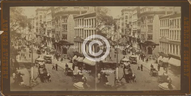 New York City and vicinity. [Street scene], c1850-1930. Creator: Unknown.